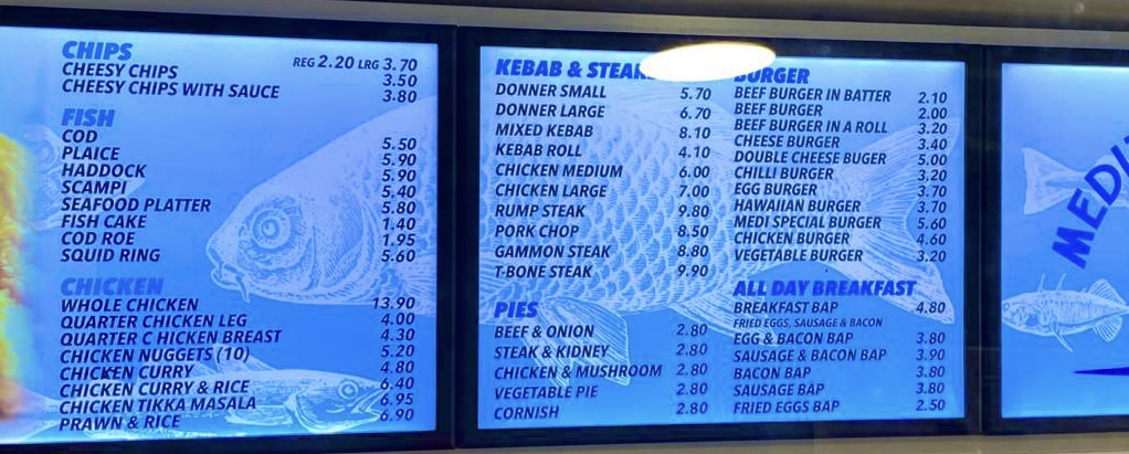 Mediterranean Fish Bar Menu - Image 5