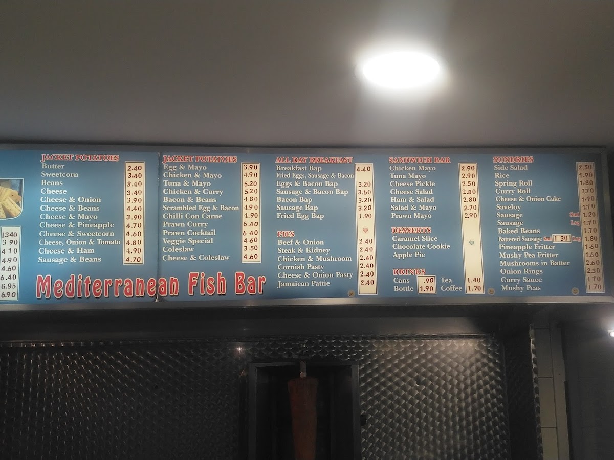 Mediterranean Fish Bar Menu - Image 6